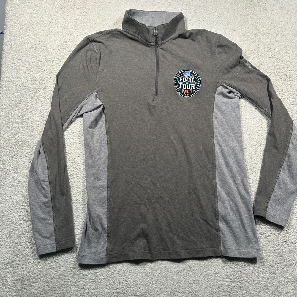 Under Armour Quarter Zip Pullover Mens SM Gray NCAA Final Four 2021
